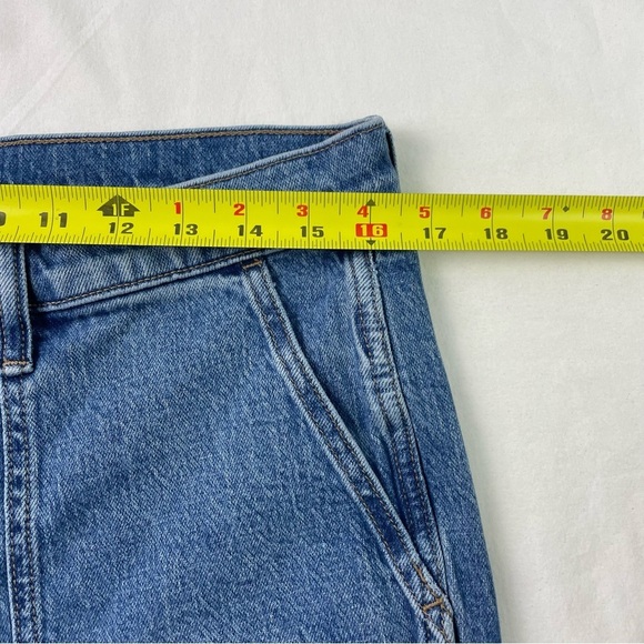 J. Crew Women's Blue Solid Stretch Mid Rise Straight Cropped Jeans Size 29 NWT - Picture 5 of 8